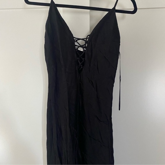 ZARA - BLACK SATIN DRESS - Picture 3 of 10